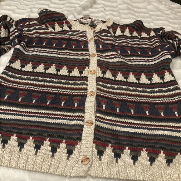 WOOLRICH Rugged Outdoor‎ Wear Cardigan/Sweater Southwestern Design Size M - Picture 4 of 8